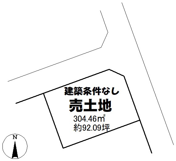 土地　光市島田3丁目 間取図・土地図