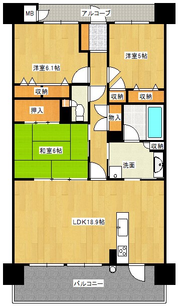 下松市瑞穂町2丁目アルファステイツ下松瑞穂町 間取図・土地図