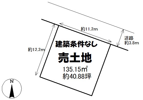 土地　光市和田町23 間取図・土地図