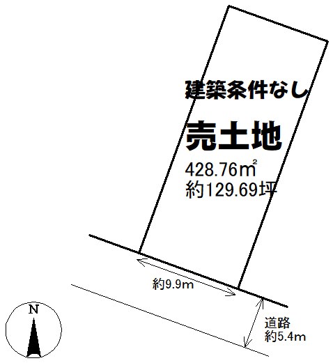 土地　下松市西市1丁目519番 間取図・土地図