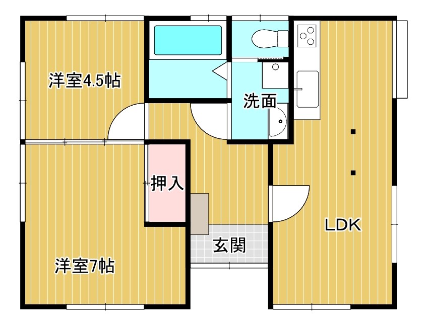 戸建　周南市桜木2丁目6-19 間取図・土地図