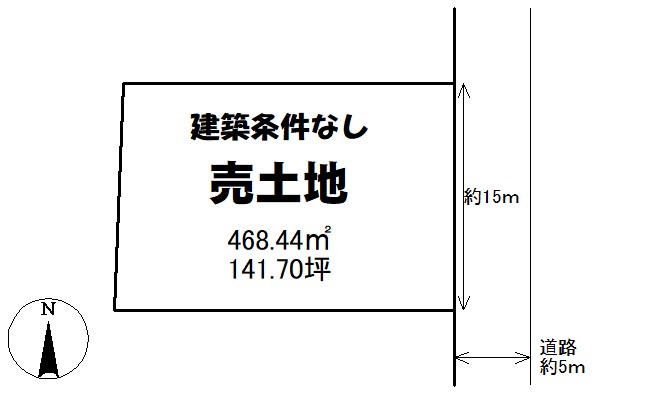 土地　周南市大河内自由ヶ丘 間取図・土地図