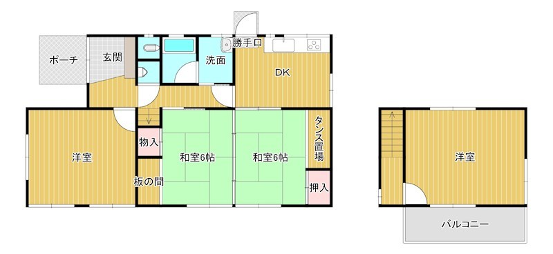 戸建　光市虹ヶ丘2丁目18-28 間取図・土地図