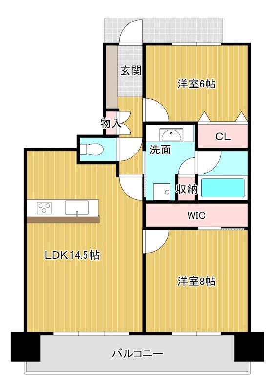 マンション　下松望町4丁目サーパス下松望町9Ｆ 間取図・土地図