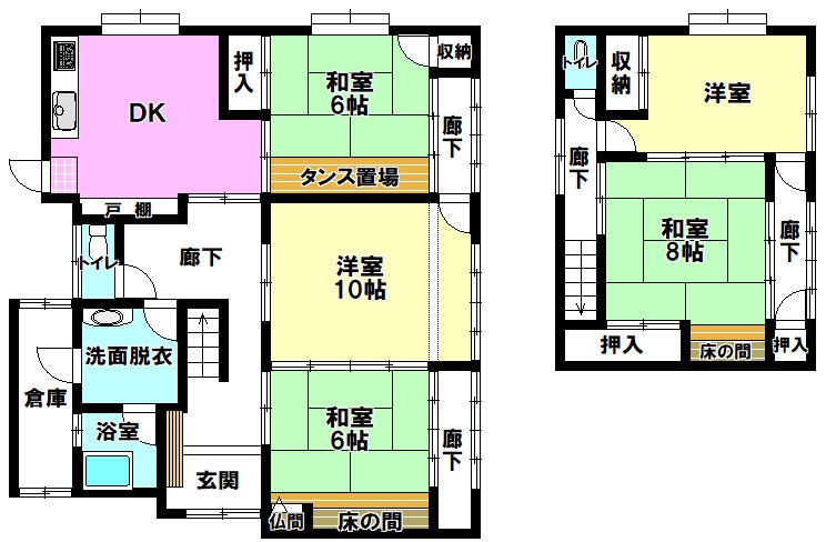 戸建　柳井市柳井4261-7 間取図・土地図