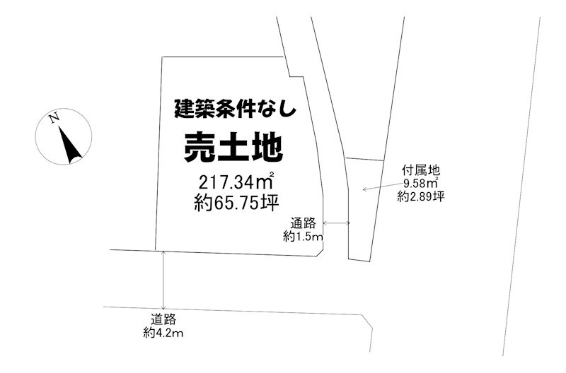 土地　周南市下上 間取図・土地図