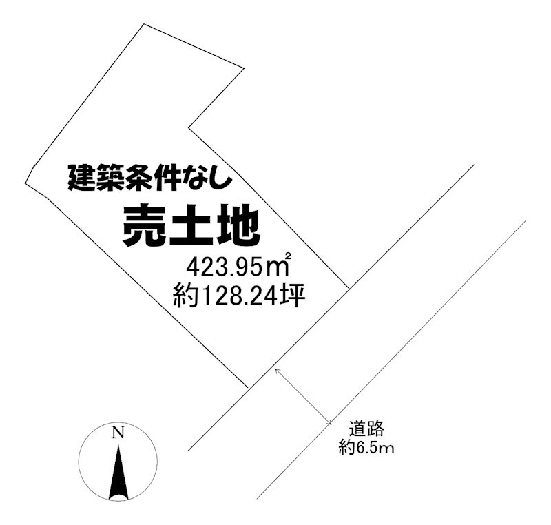 土地　周南市高水原3丁目5-11 間取図・土地図