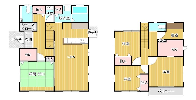 戸建　周南市慶万町 間取図・土地図