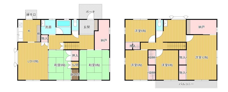 戸建　下松市東陽4丁目 間取図・土地図
