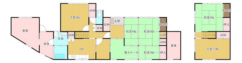 戸建　下松市大字末武上294番 間取図・土地図