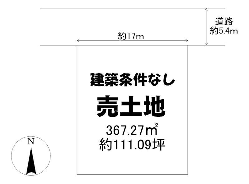 土地　周南市秋月2丁目5-18 間取図・土地図
