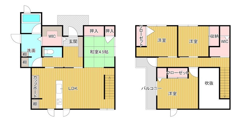 戸建　周南市大字徳山4172-7 間取図・土地図