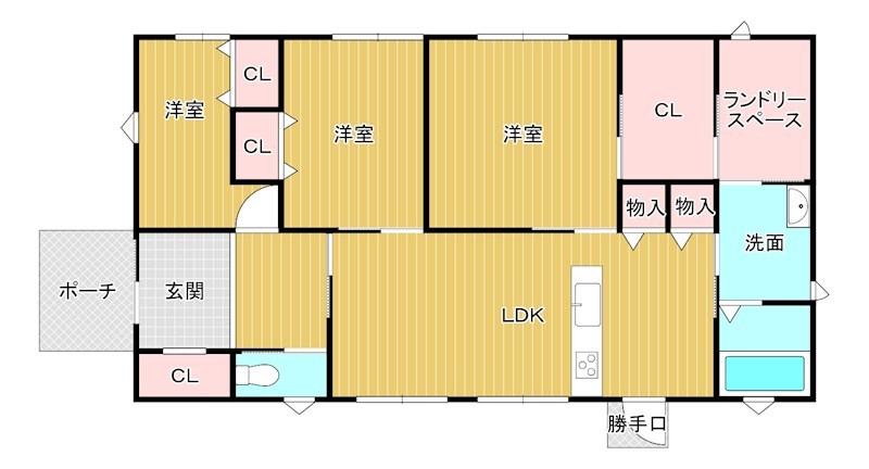 戸建　周南市舞車町6-20-8 間取図・土地図