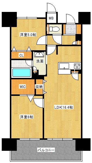 マンション　周南市二番町オーヴィジョン二番町 903 間取図・土地図