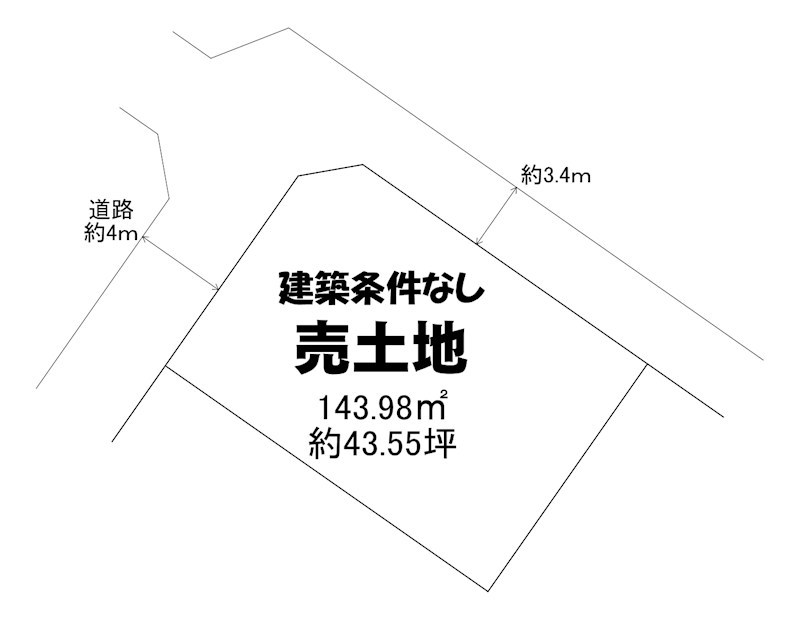 山口県周南市川手２丁目 間取図・土地図