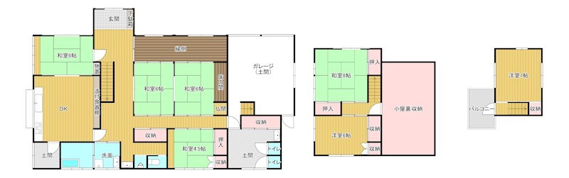 戸建　下松市東陽５丁目 間取図・土地図