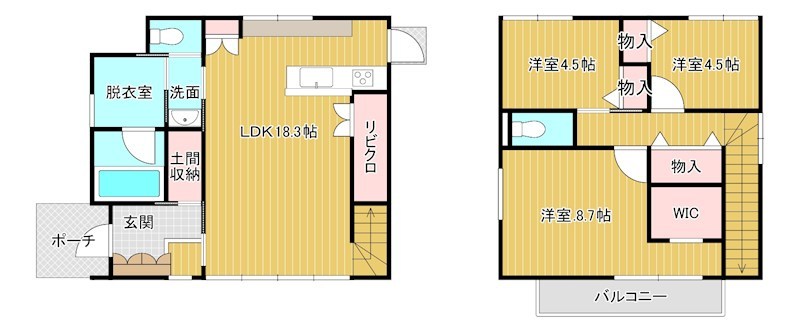 山口県下松市末武上コモンステージ花岡III　10号地 間取図・土地図