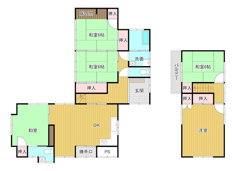戸建　周南市大字大道理1315 間取図・土地図