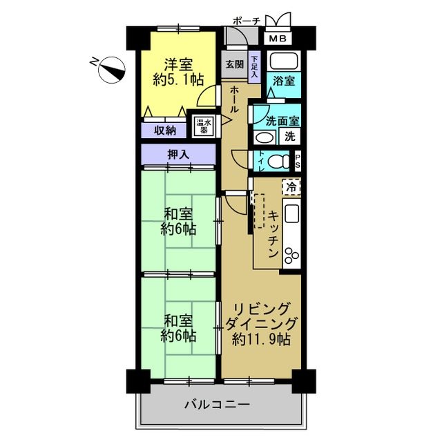 戸坂第２CO-OPマンション 間取図・土地図