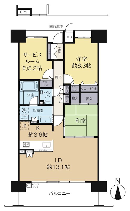ポレスター宇品御幸プレミアムコート　【収益】 間取図・土地図