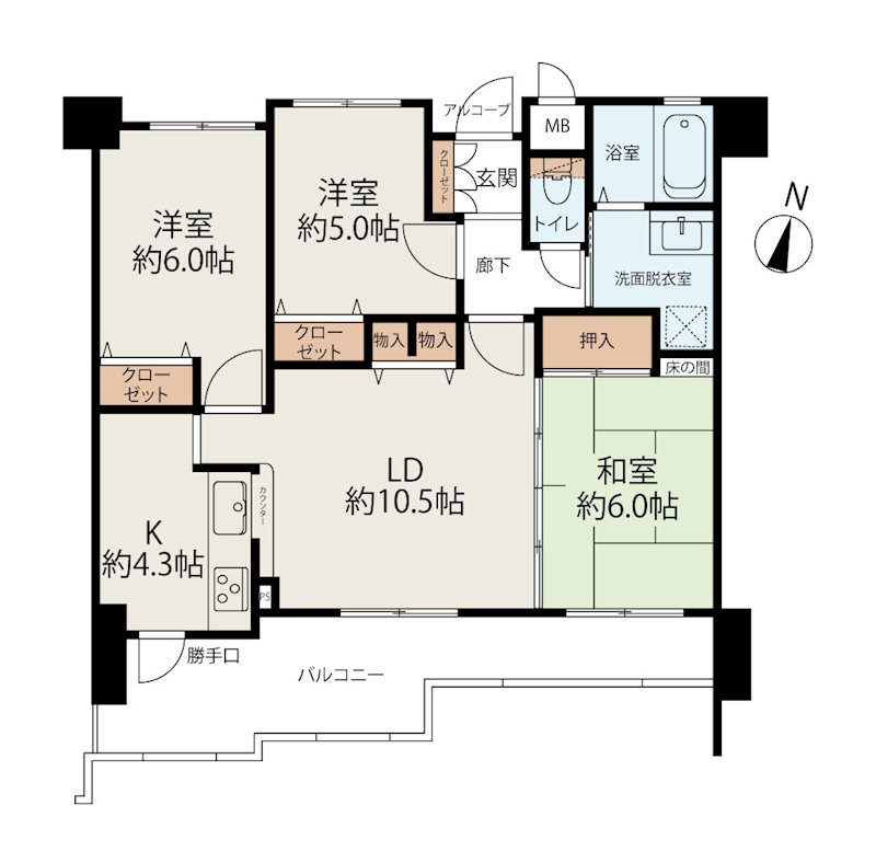 グランドメゾン東雲本町スカイ・パーク　【収益】 間取図・土地図