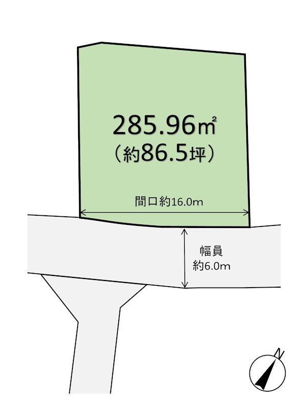 広島県廿日市市対厳山３丁目 間取図・土地図