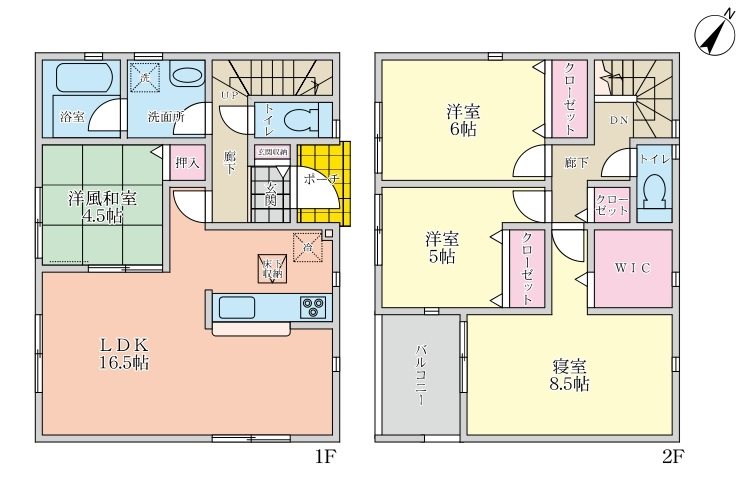 加古川市尾上町池田第18 全1邸 1号棟 間取り図