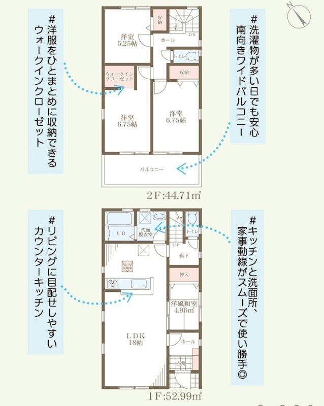加古川市加古川町備後　全4邸　3号棟  間取り図