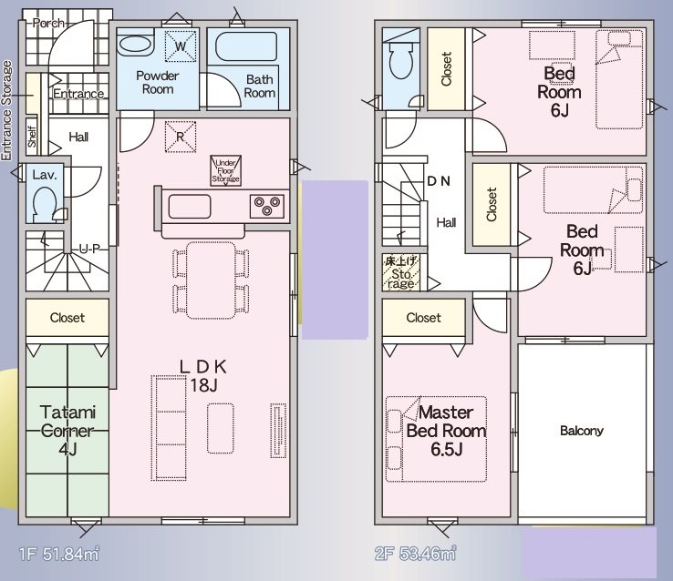 姫路市丸尾町第1　全3邸　1号棟   間取り図