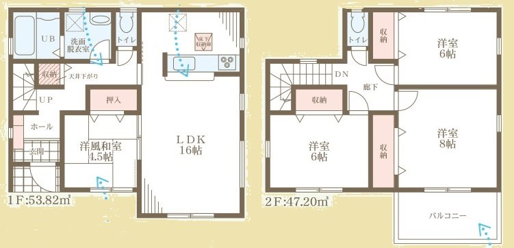 高砂市梅井7期　全1邸　1号棟      間取り図