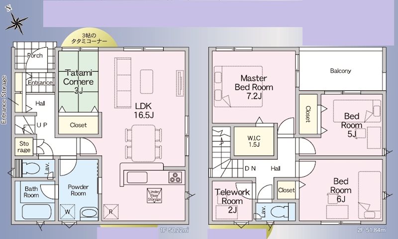 加古川市加古川町友沢第7　全1邸　1号棟   間取り図