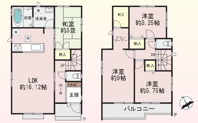 加西市北条町古坂6丁目　全3邸　3号棟      間取り図