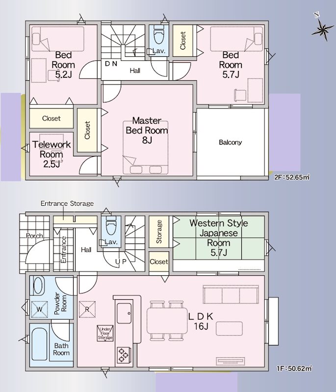 姫路市西庄第6　全4邸　4号棟  間取り図
