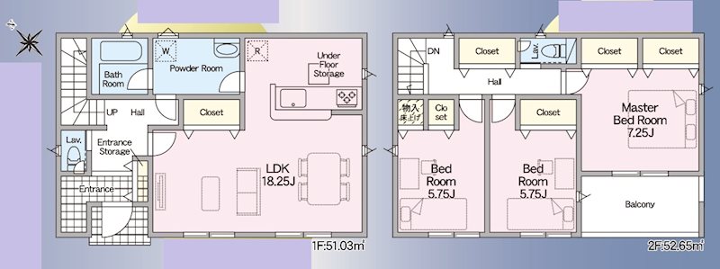 姫路市広畑区西蒲田第16　全1邸　1号棟 間取り図
