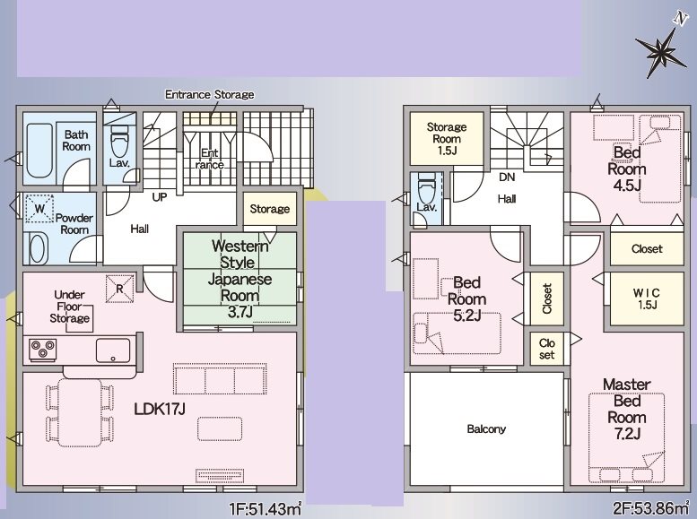 姫路市青山第8　全3邸　4号棟   間取り図