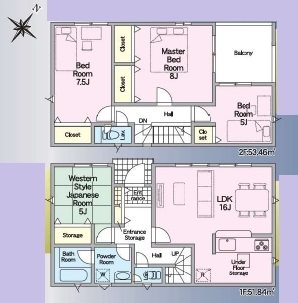 赤穂市南野中第7　全2邸　2号棟  間取り図
