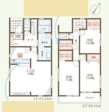 小野市神明町4期　全6邸　1号棟      間取り図