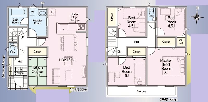 相生市那波野第5　全3邸　1号棟　   間取り図