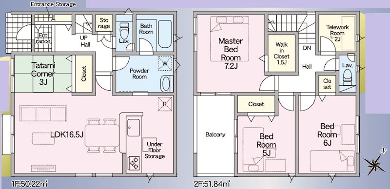 加古川市野口町良野第11　全1邸　1号棟　 間取り図