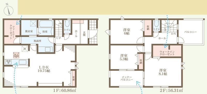 赤穂市加里屋3期　全1邸　1号棟     間取り図