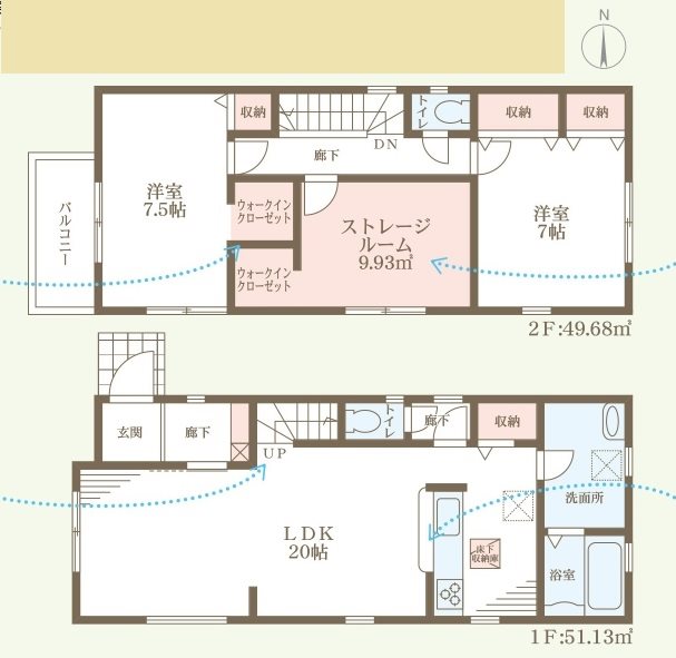 高砂市曽根町8期　全1邸　1号棟  間取り図