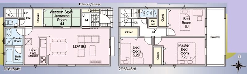 赤穂市片浜町第1　全2邸　3号棟    間取り図