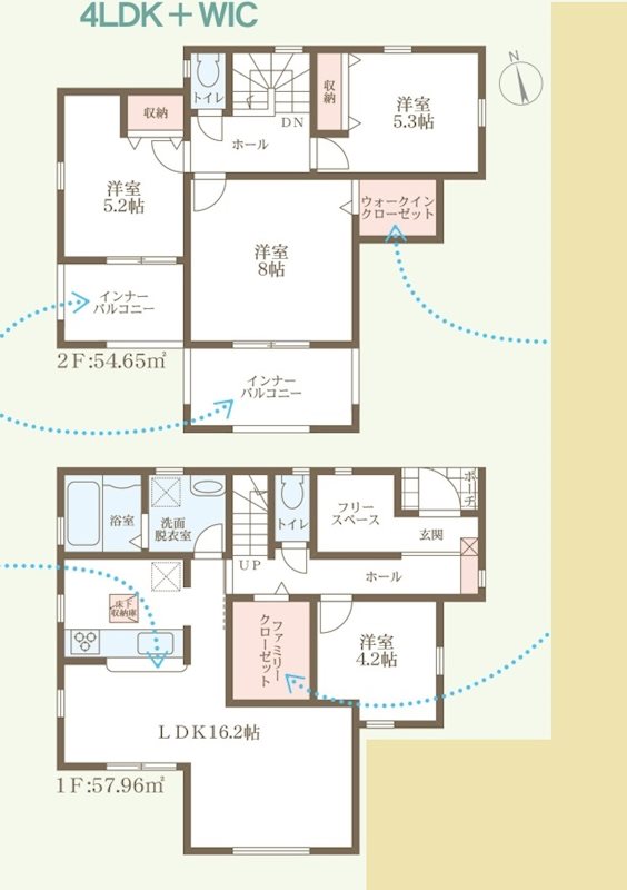 姫路市奥山4期　全3邸　3号棟   間取り図