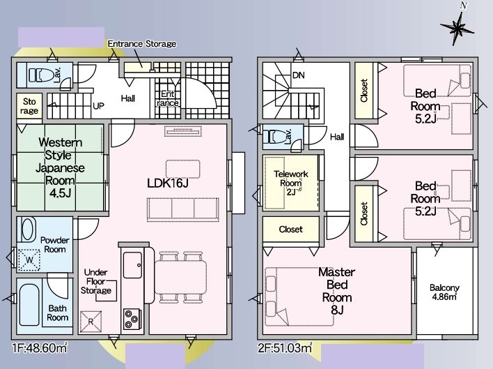 西脇市和布町第2　全3邸　3号棟   間取り図