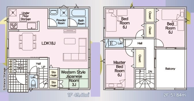 たつの市新宮町井野原第3　全2邸　2号棟  間取り図