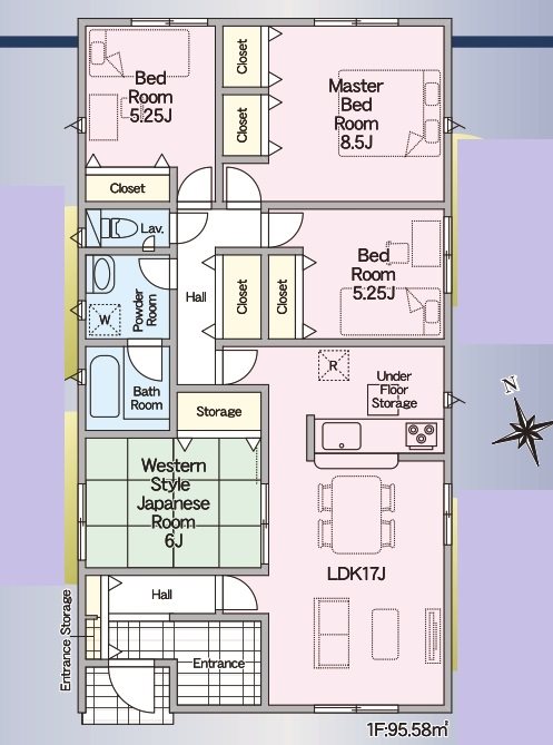 赤穂市古浜町第2　全1邸　1号棟  間取り図
