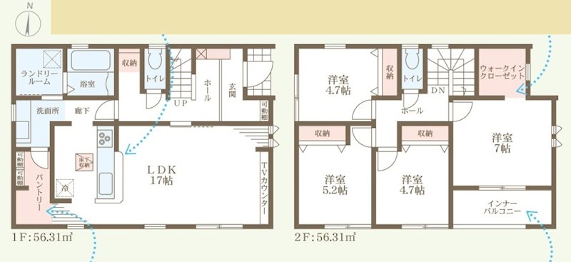 赤穂市南野中4期　全1邸　1号棟   間取り図