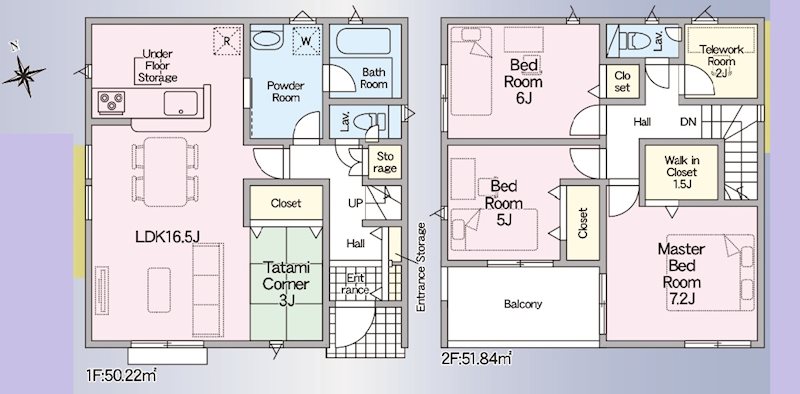 姫路市飾磨区堀川町第1　全3邸　3号棟   間取り図