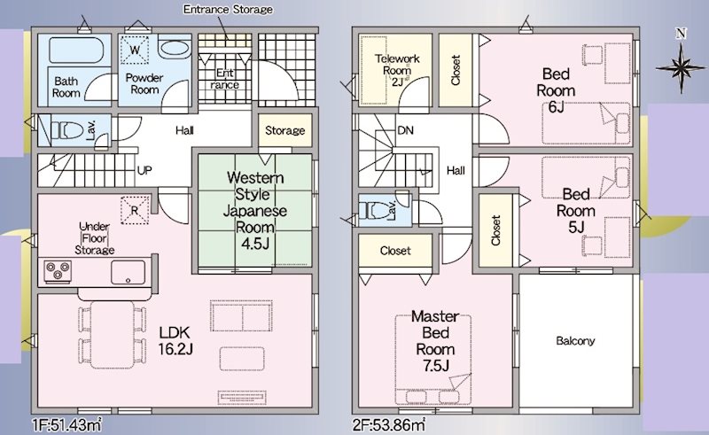 姫路市網干区垣内西町第2　全1邸　1号棟     間取り図