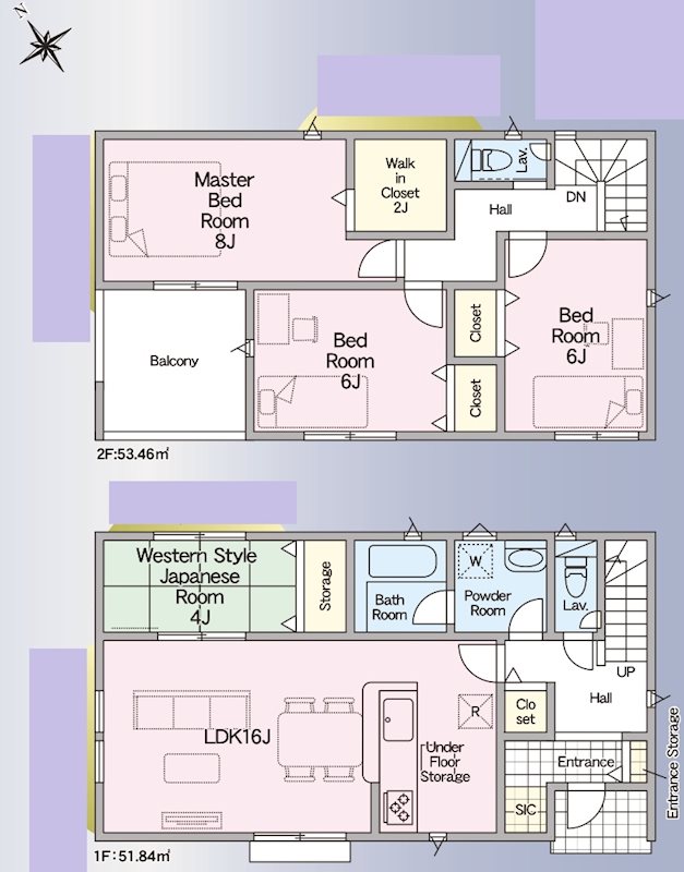 姫路市野里堀留町第1　全3邸　6号棟  間取り図